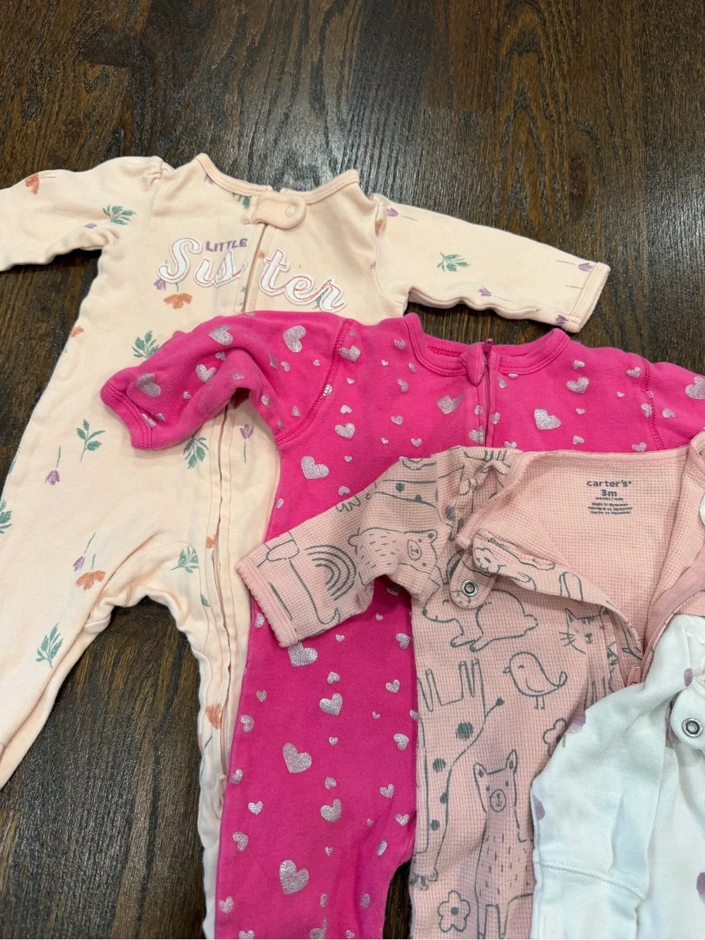Baby Girl 0-3 Months Bundle of 7 Sleep and Play